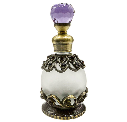 Perfume Bottle - 15ml Round Purple