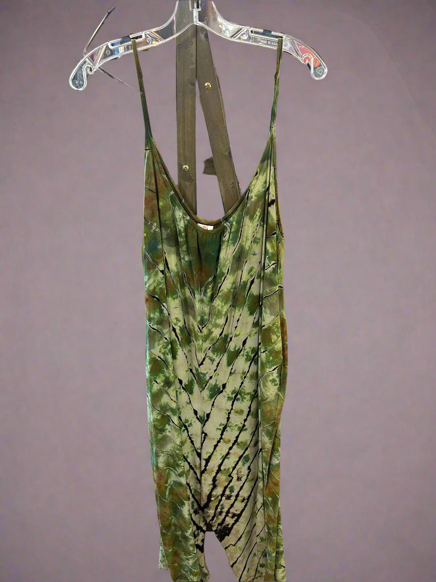 Tie Dye Boho Jumper Size 3X-Reverse Green