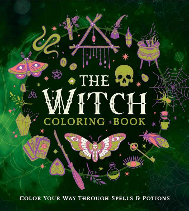 Witch Colouring Book: Colour Your Way Through Spells