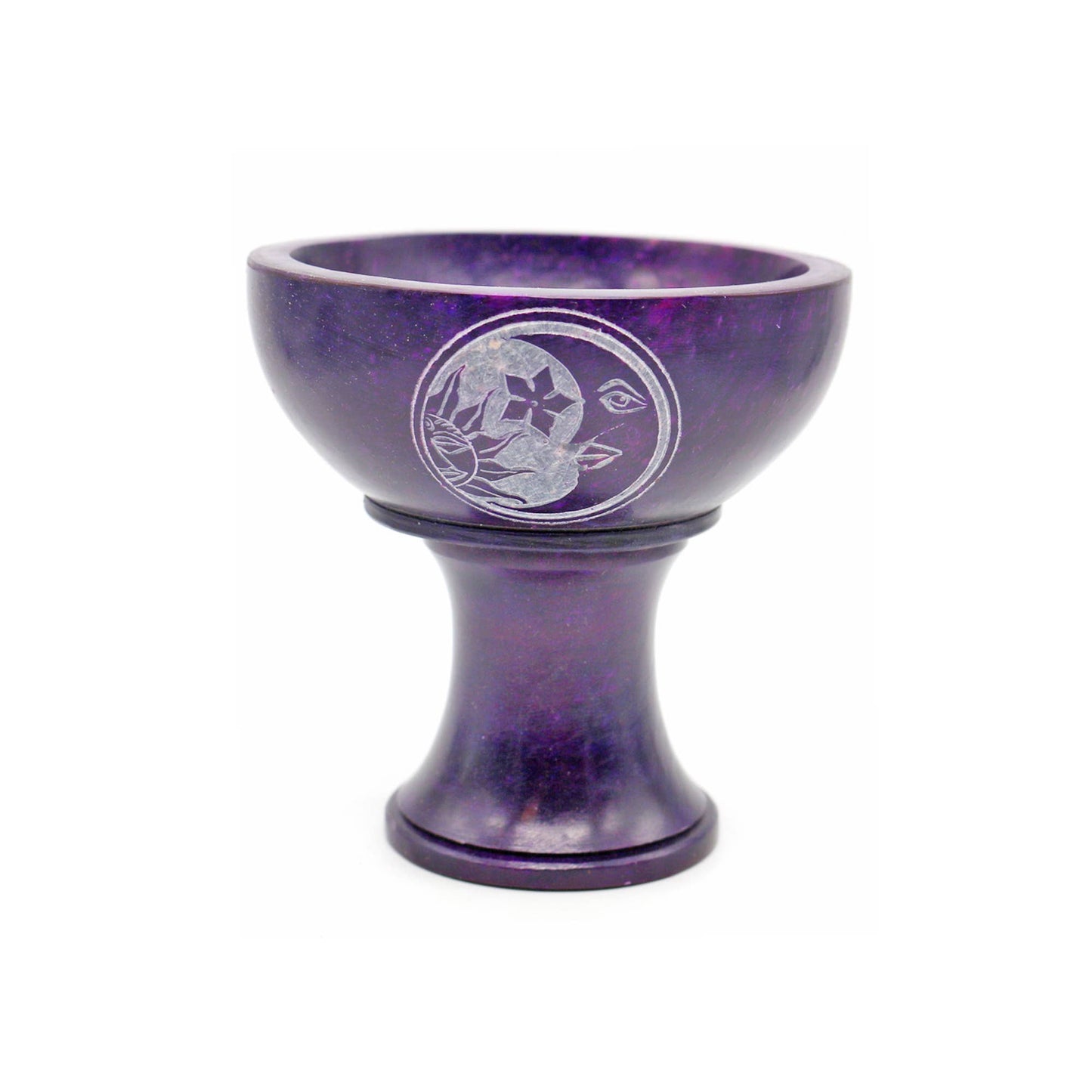 Soapstone Smudge Bowl w/ Stand - Celestial