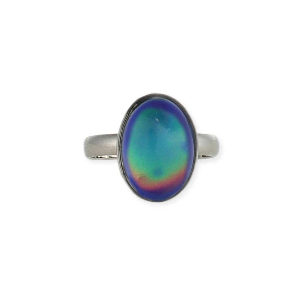 Adjustable Oval Mood Ring