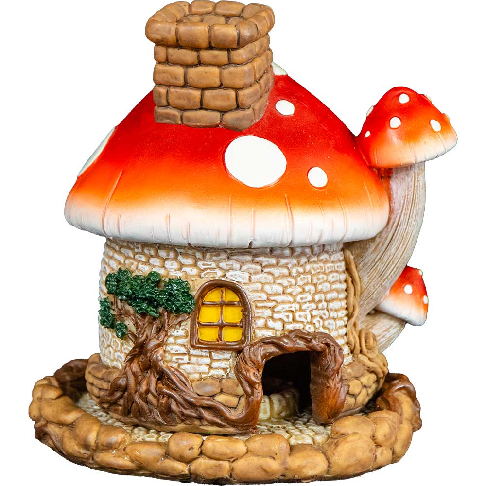 Polyresin Cone Burner - Mushroom House