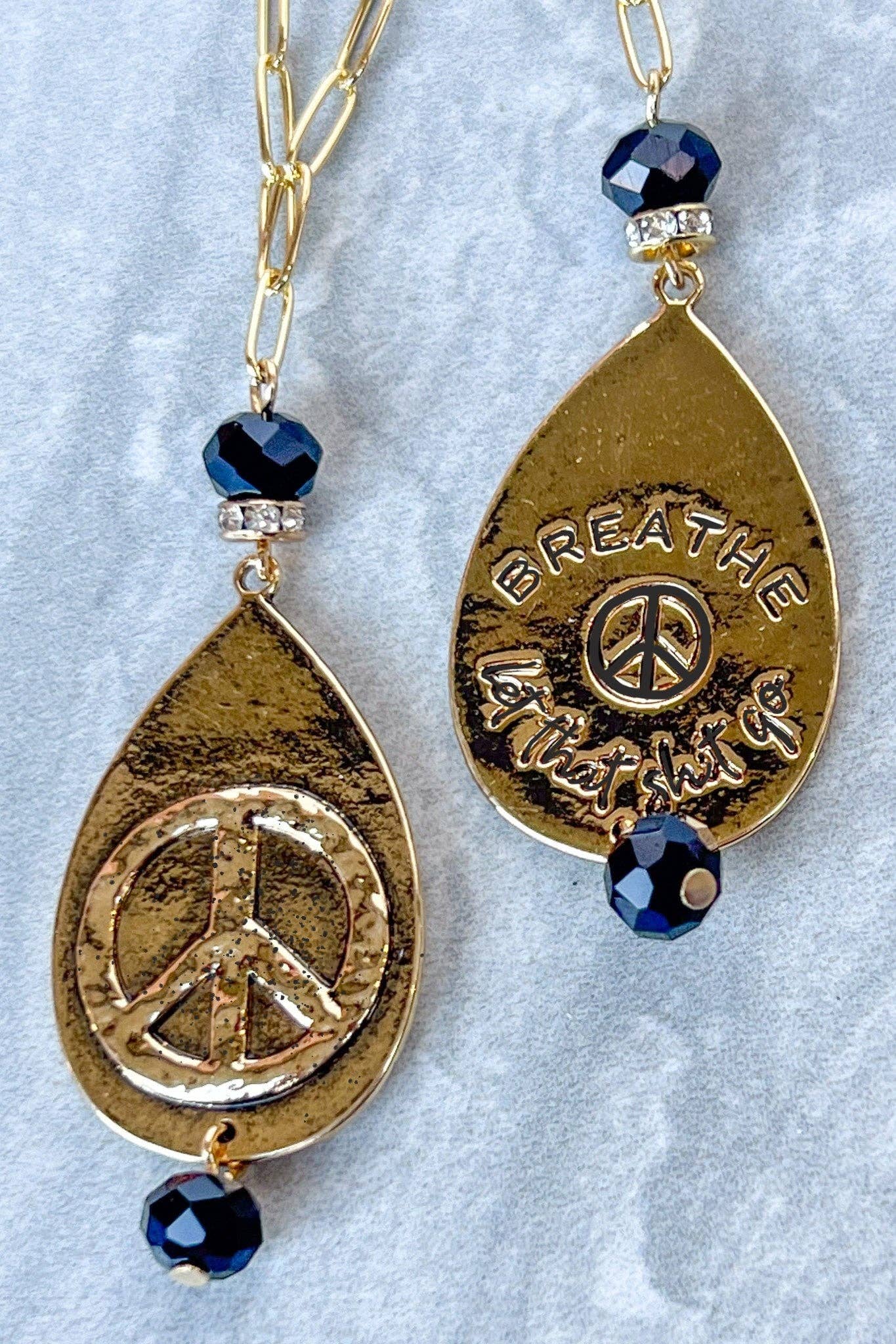 Breathe Necklace in Gold