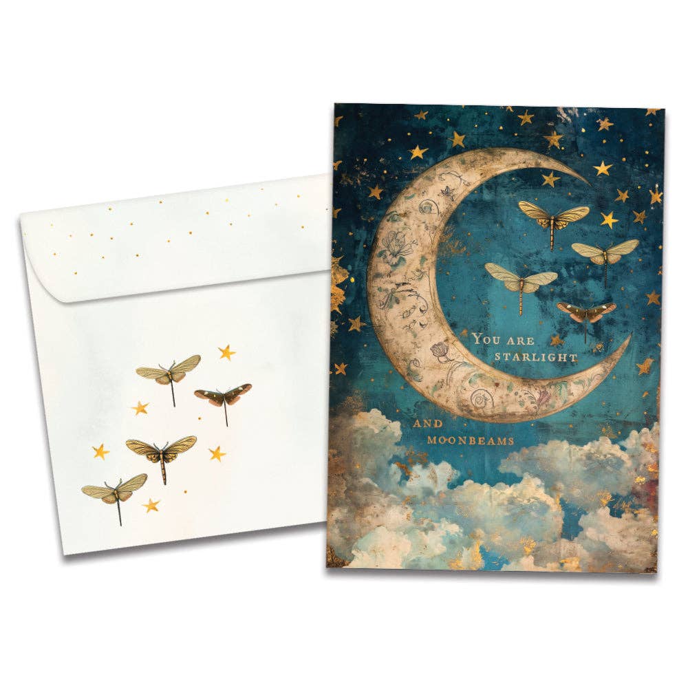 Starlight Moonbeams Just Because Card
