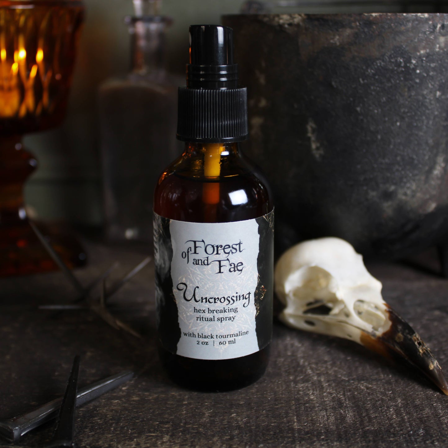Uncrossing Hex Breaking Spray • Crystal Infused • Witchcraft