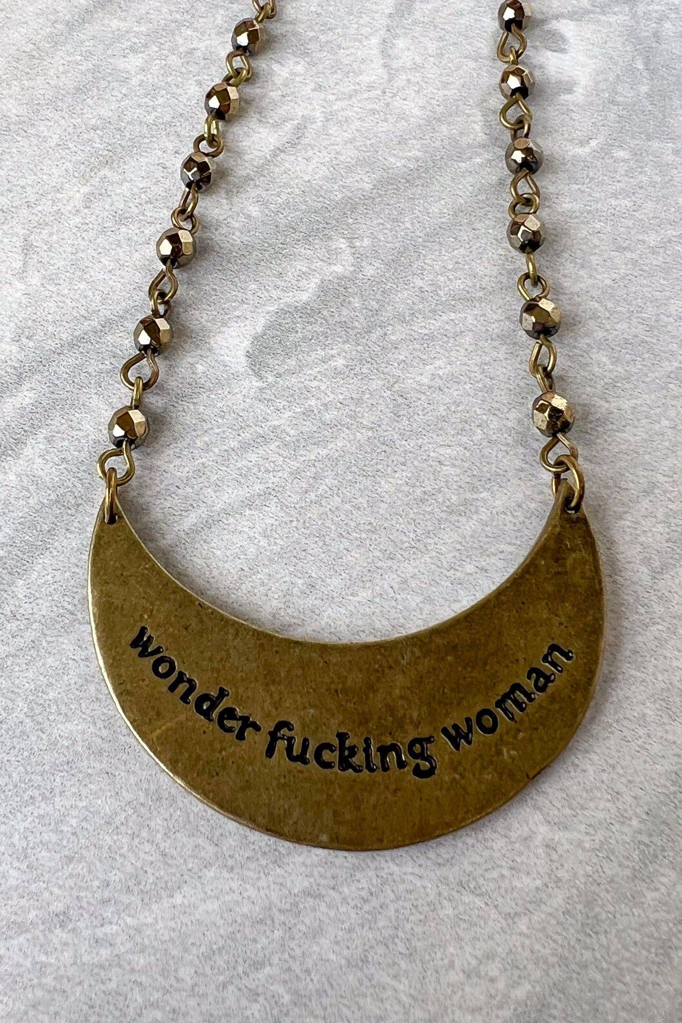 Wonder Woman Necklace in Bronze