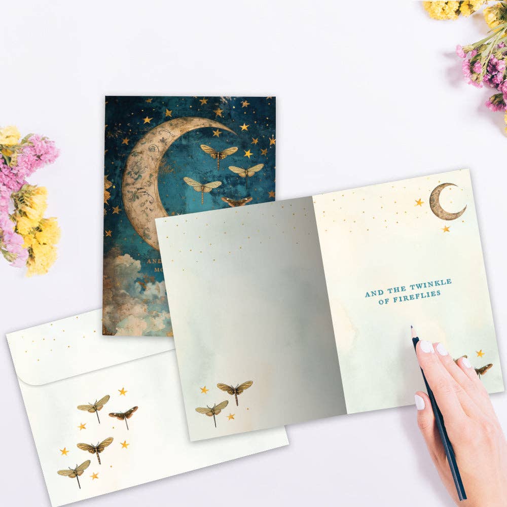 Starlight Moonbeams Just Because Card
