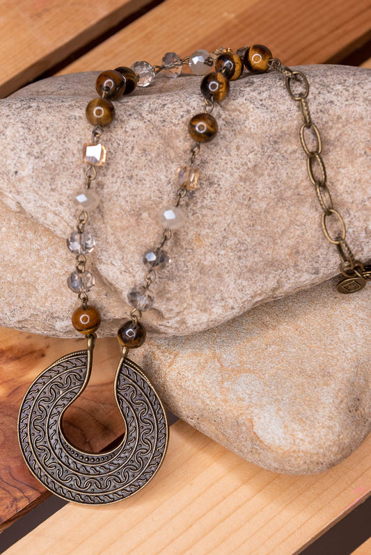 Ursula Necklace in Tigers Eye
