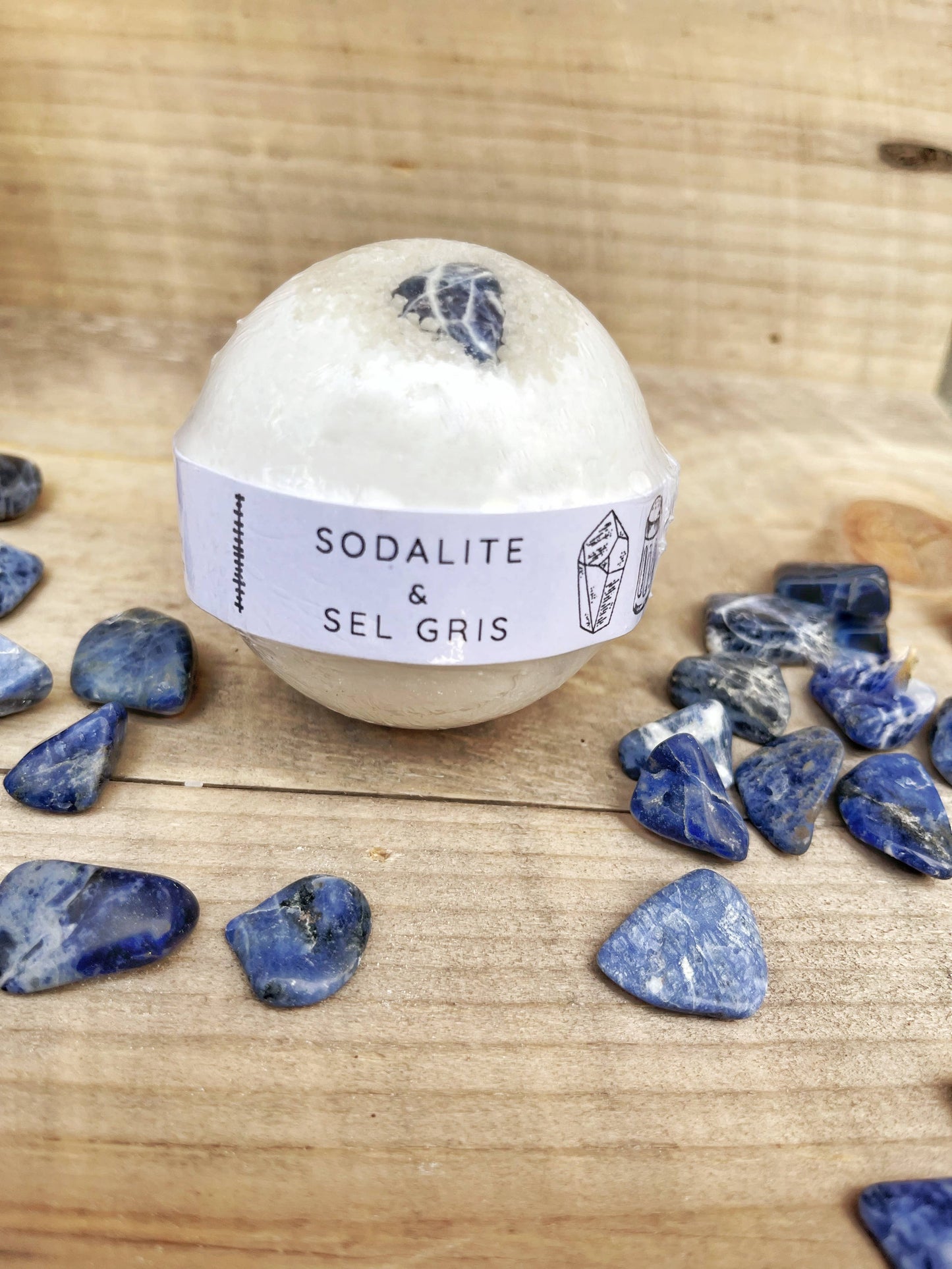 Sodalite & Sel Gris Bath Bomb