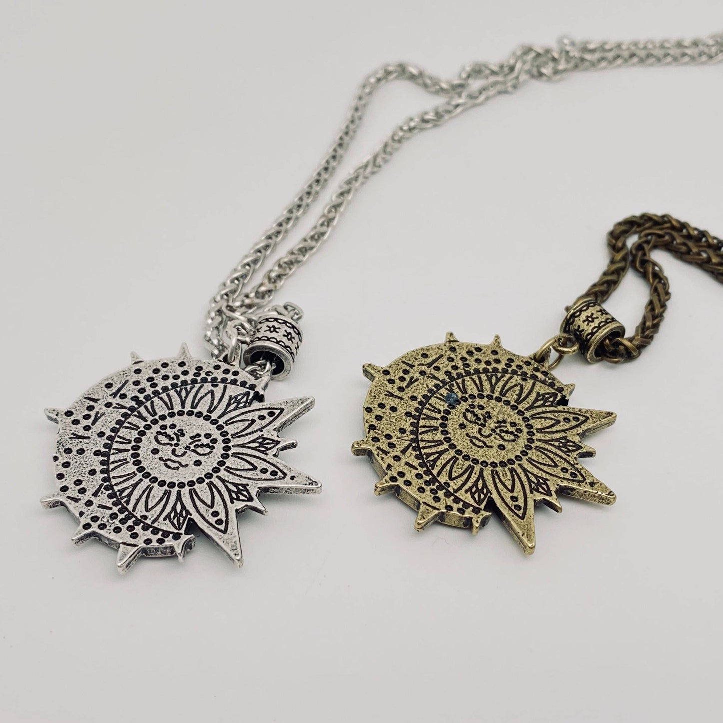Sun Moon Pendant Necklace
