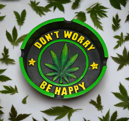 Don’t Worry  Be Happy Leaf Ashtray