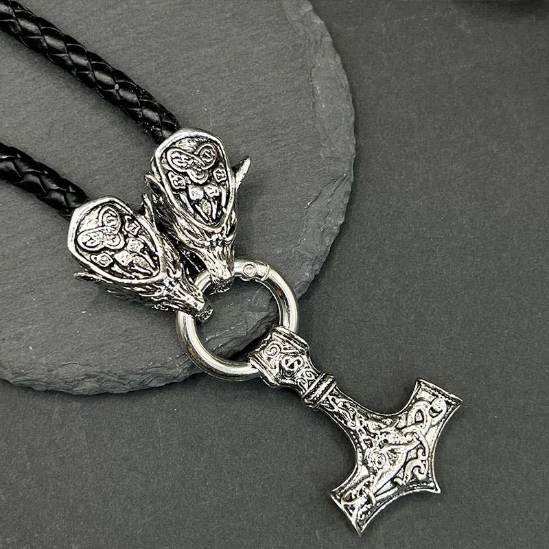 Vintage Viking Thor's Hammer Pendant Necklace