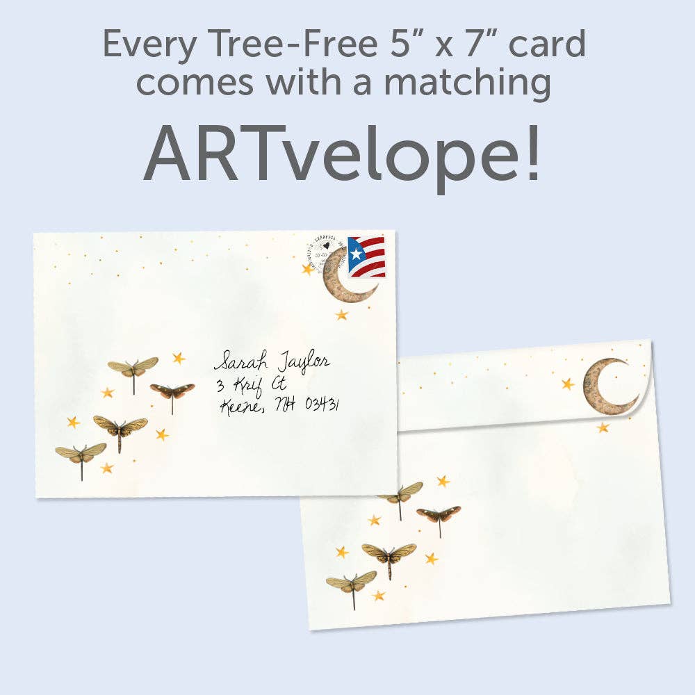Starlight Moonbeams Just Because Card