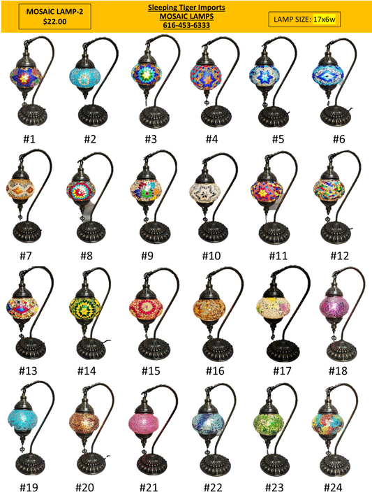 Mosaic Hook Lamps