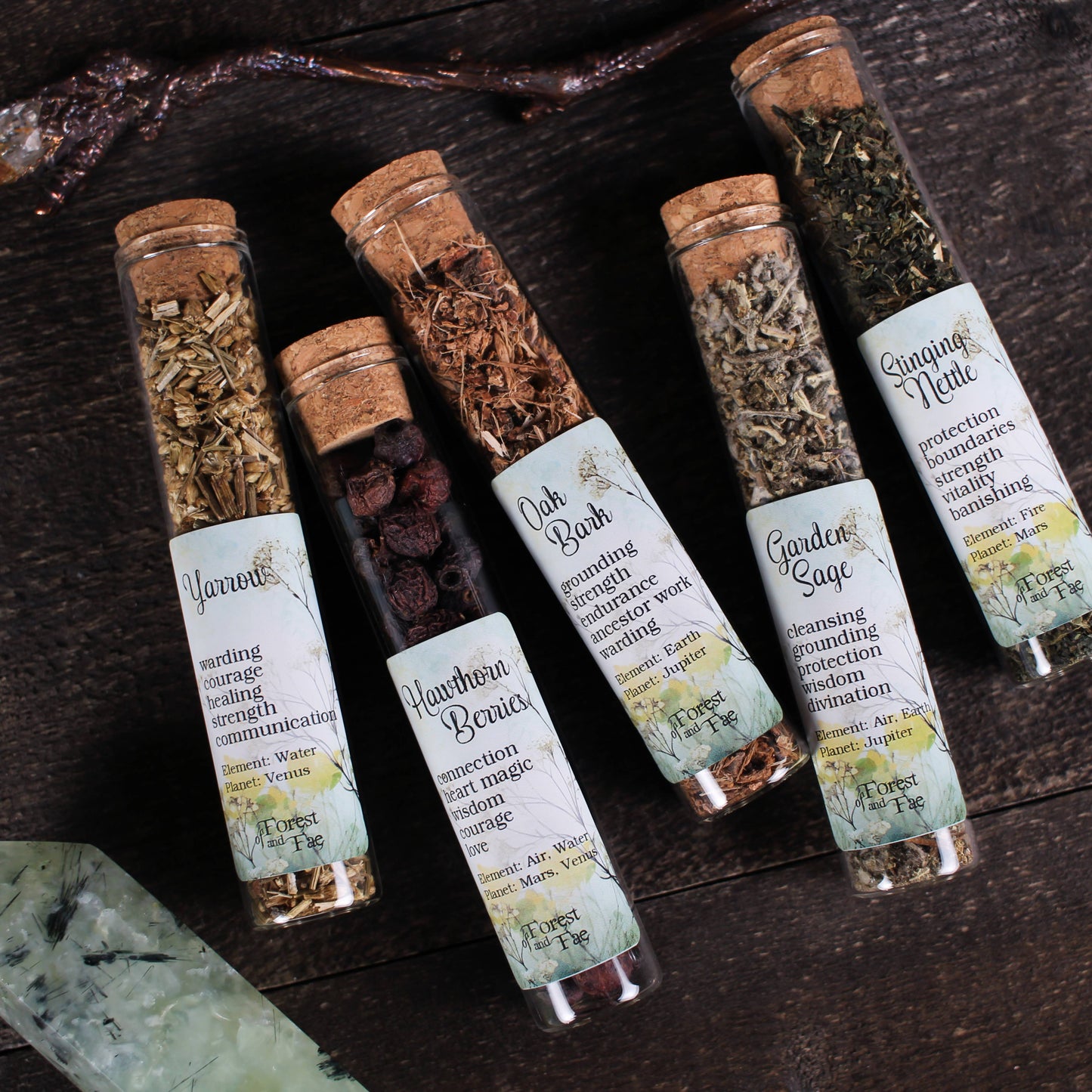 Hedgewitch’s Garden • 5 Herb Set for Ritual • Witchcraft