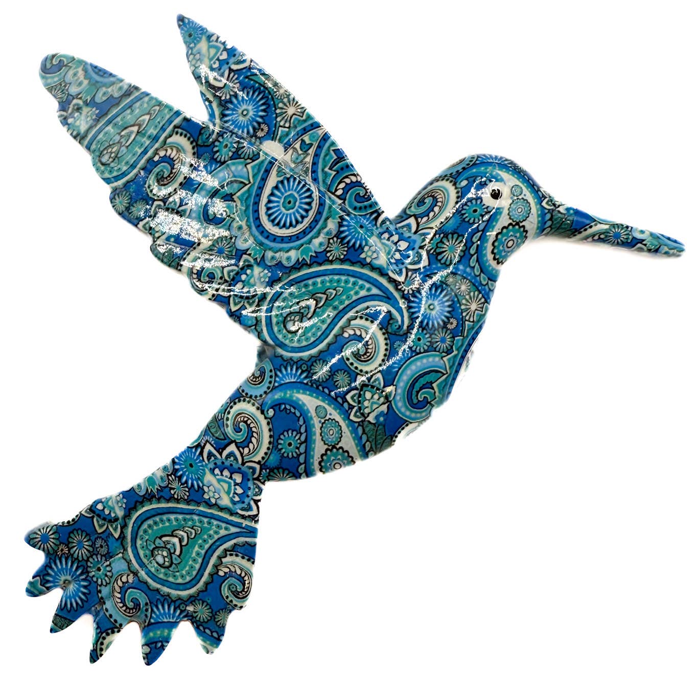 Vibrant Hummingbird Wall Plaque