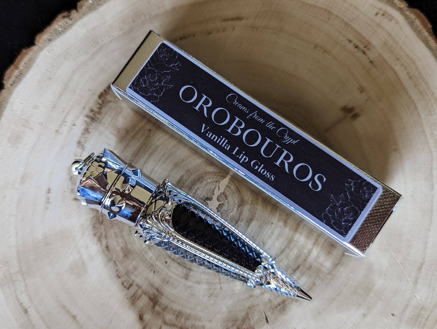 OROBOUROS (Silver Edition) - Black french vanilla lip gloss