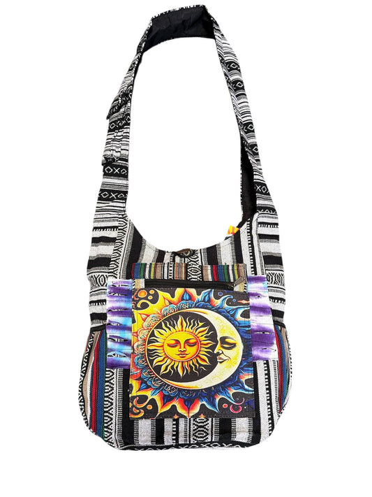 Cotton Tie Dye Razor Cut Sun Moon Bag