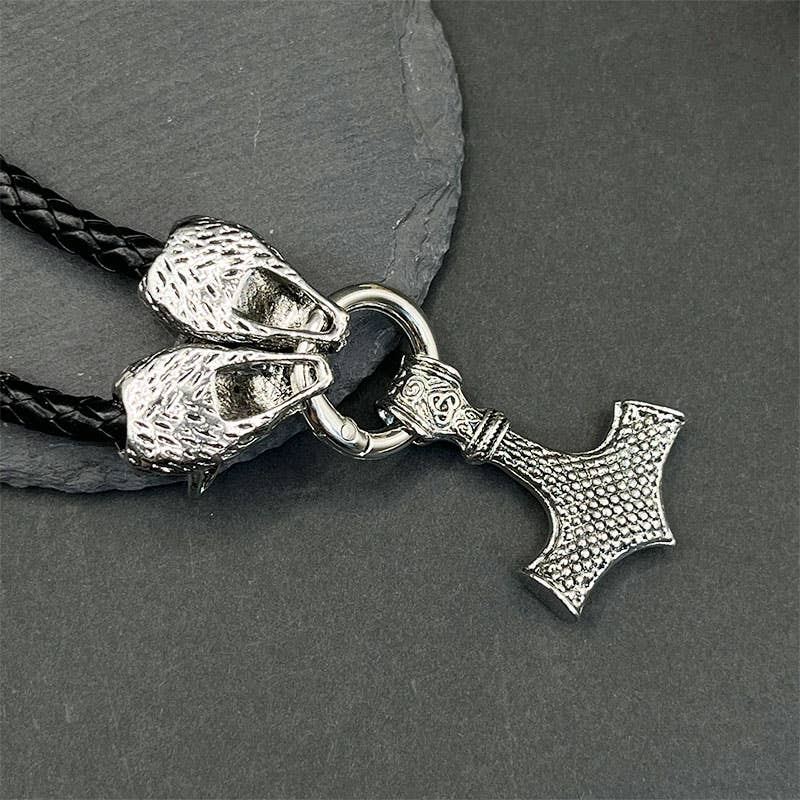 Vintage Viking Thor's Hammer Pendant Necklace