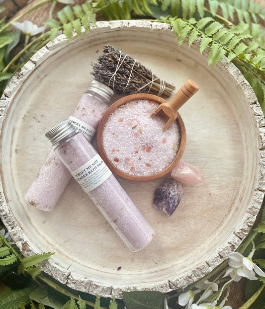 Forget Me Not Lavender Herbal Bath Salt Tubes