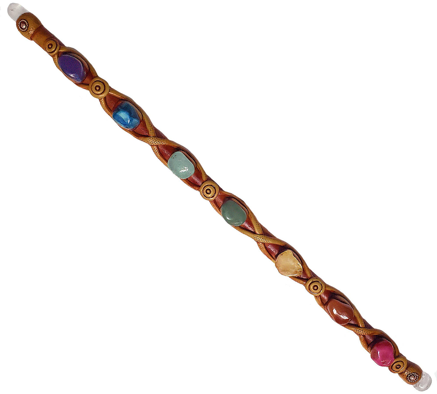 Chakra 7 Stone Large Reiki Crystal Healing Magic Wand