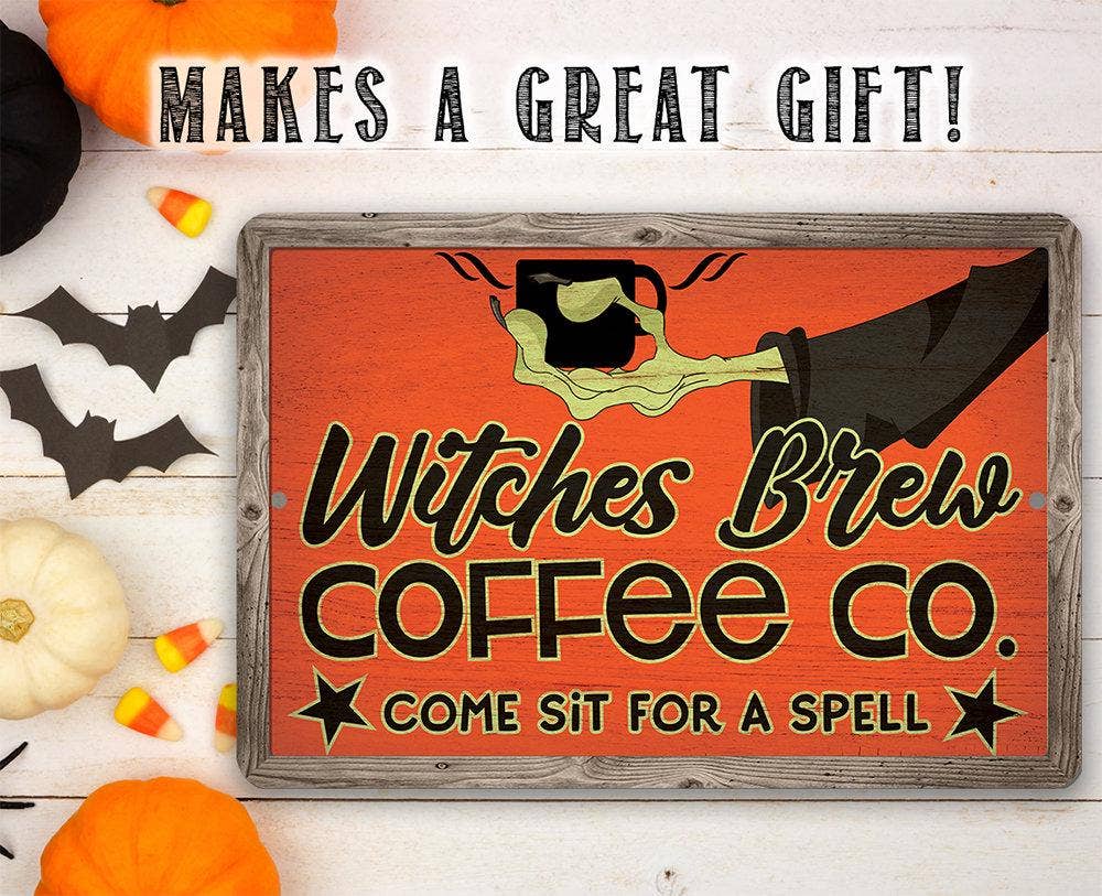 Witches Brew Coffee Co - Metal Sign