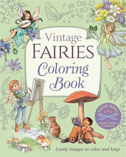 Vintage Fairies Coloring Book by
