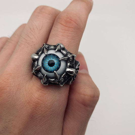 Death Demon's Eye Stainless Steel Ring