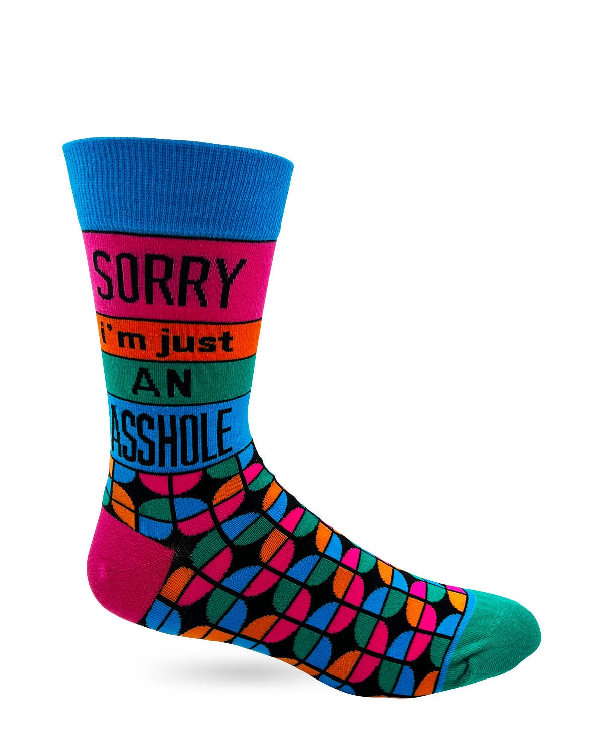 Sorry I'm Just An Asshole Men's Novelty Crew Socks