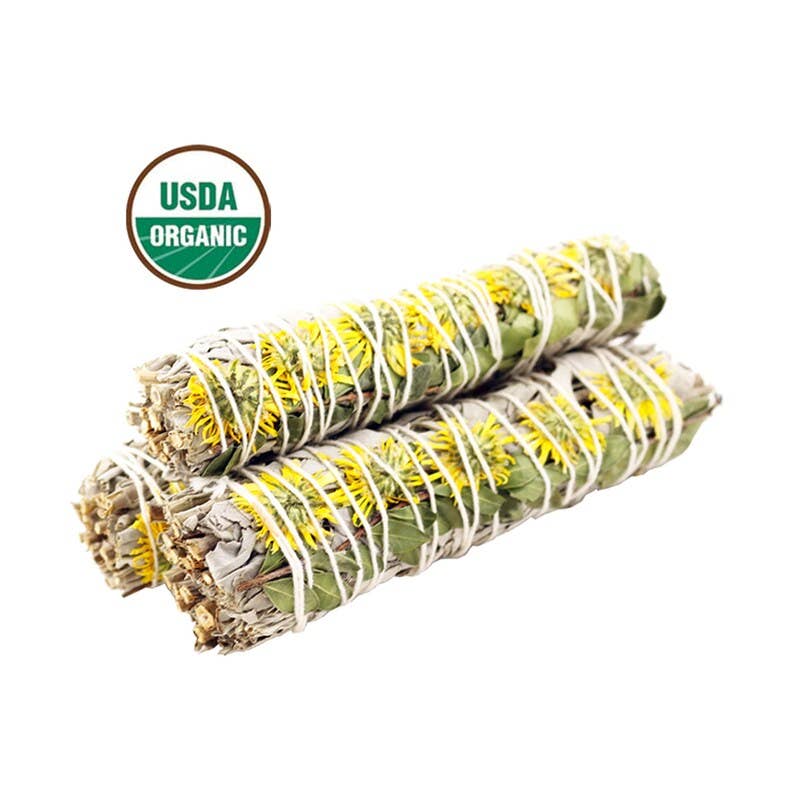 Various Floral Sage Smudge Stick (6 in.)