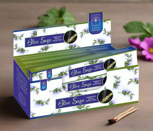 Soul Sticks - Blue Sage Masala Incense Sticks (12)