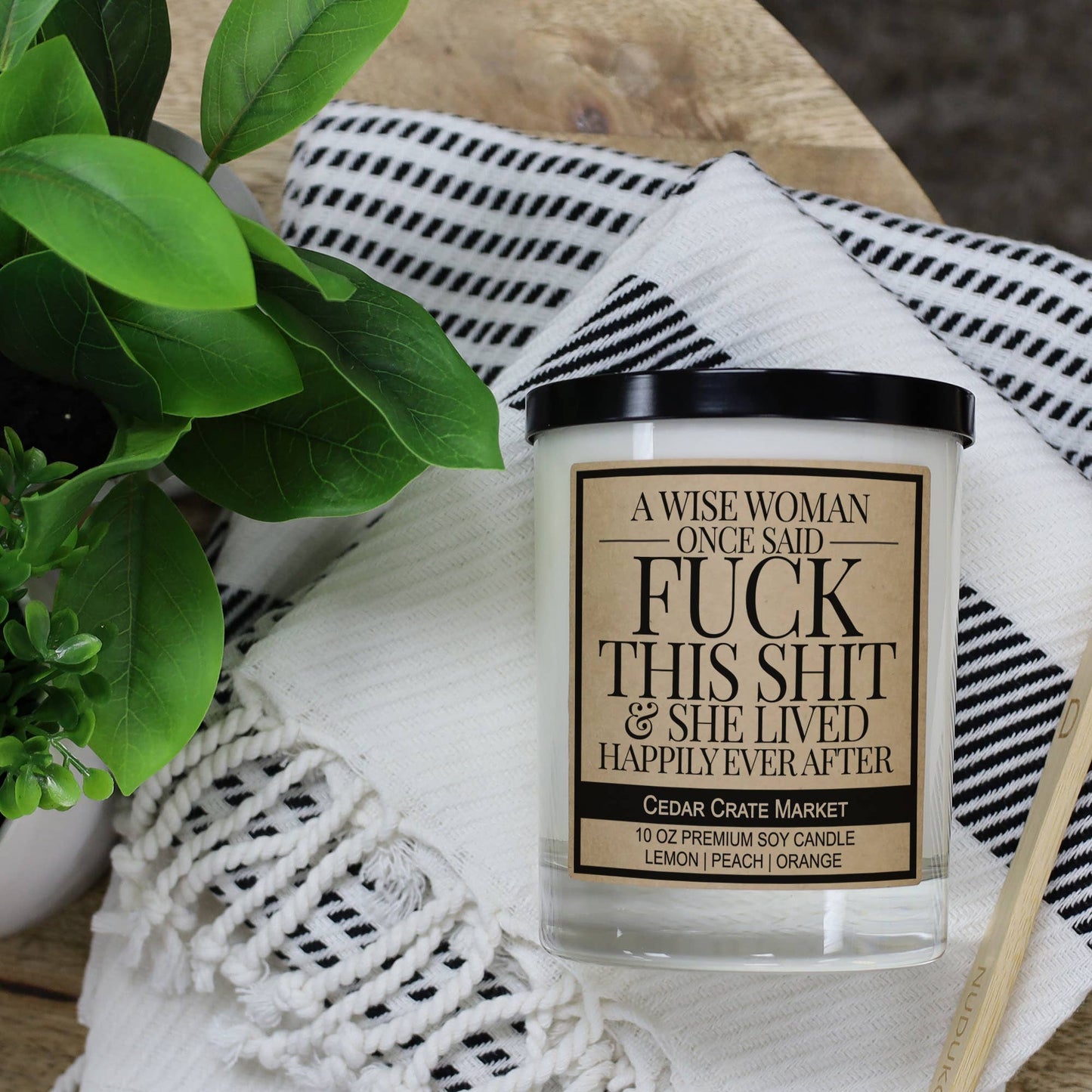 Funny Candle | A Wise Woman Once Said Fuck This Shit