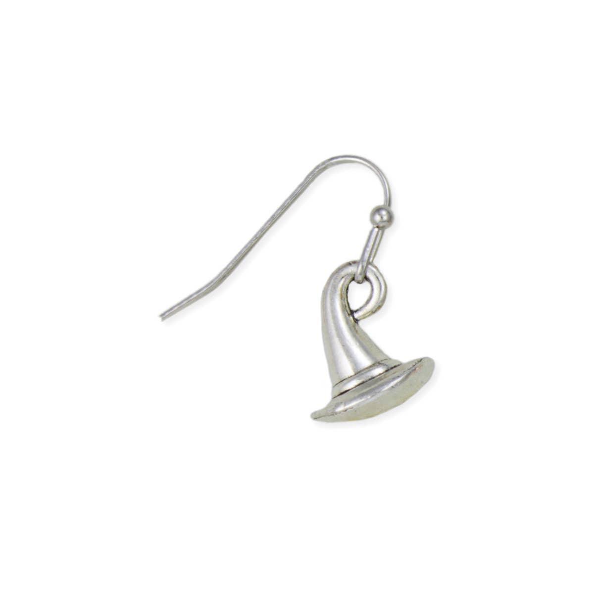 Bewitched Witch Hat Silver Earrings