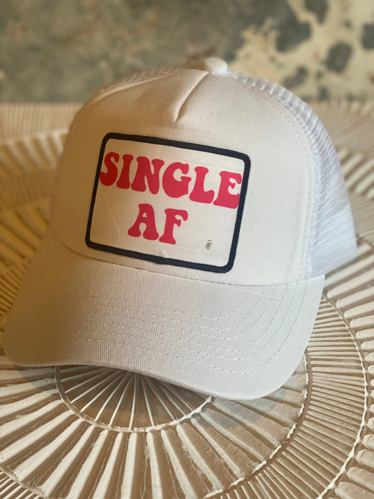 Single AF Hat in Gray, Blue and Tan