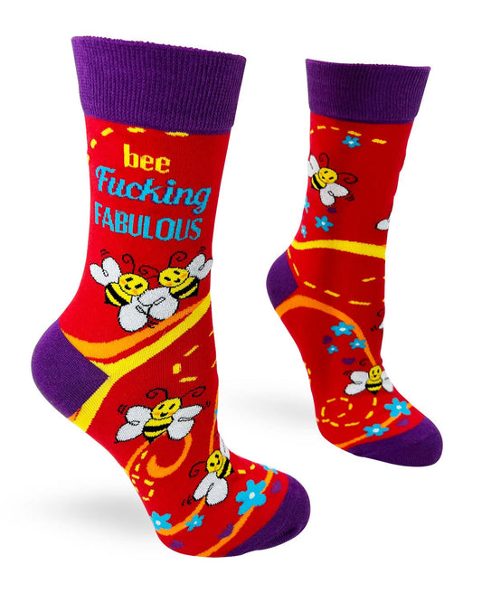 Bee F..king Fabulous Ladies' Crew Socks