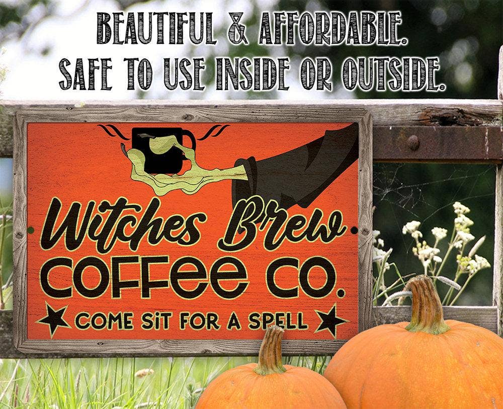 Witches Brew Coffee Co - Metal Sign