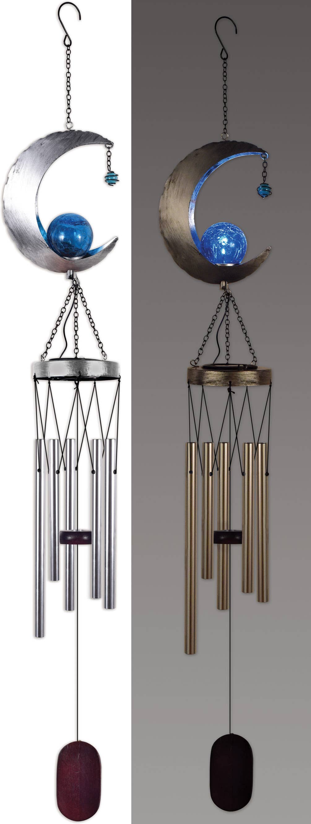 Moon Solar Wind Chime 42inches