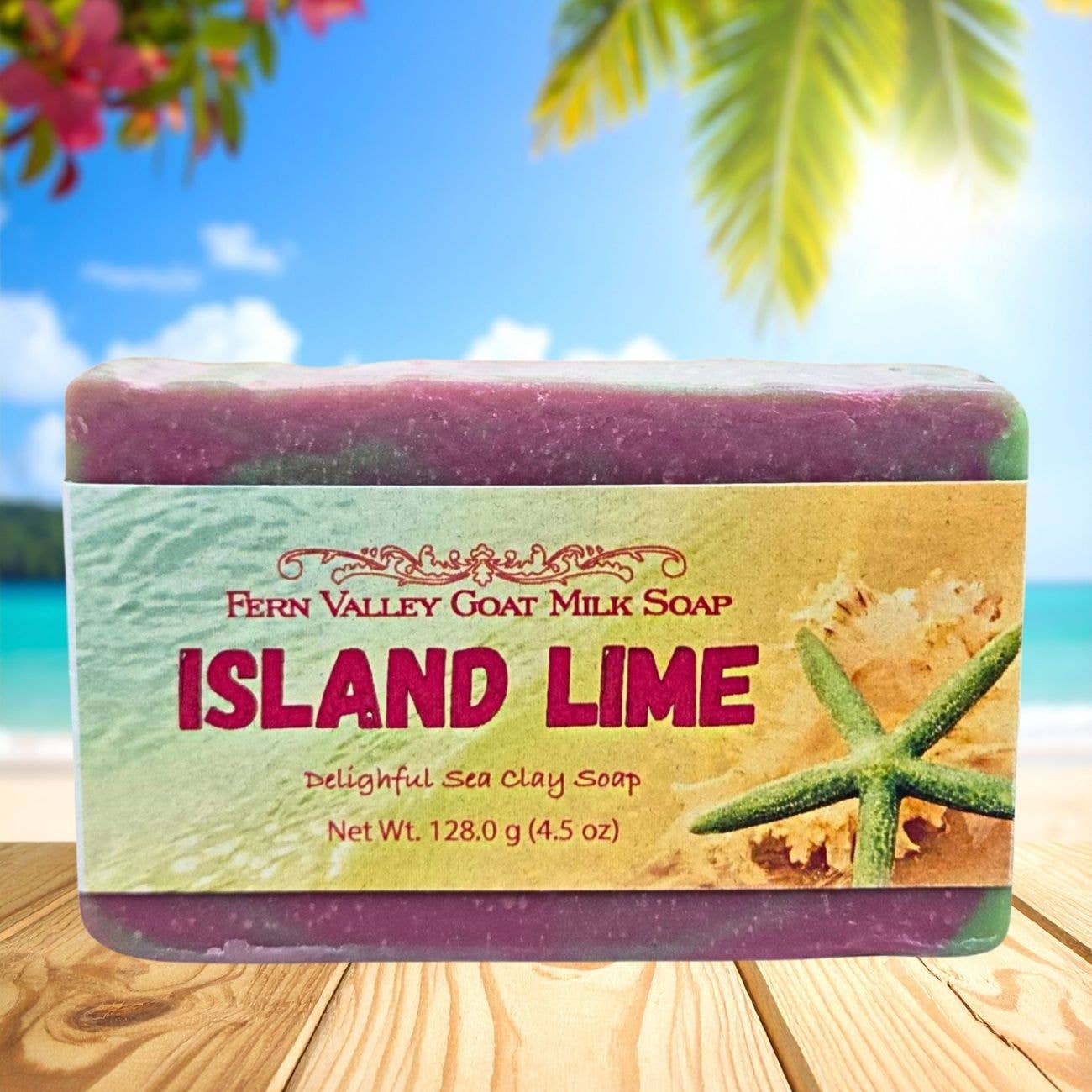 Natural Goat Milk Soap | Island Lime | A Delightful Sea Clay Soap