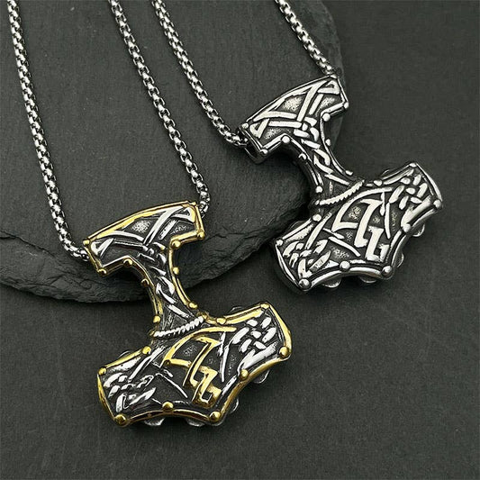 Vintage Viking Thor's Hammer Pendant Necklace