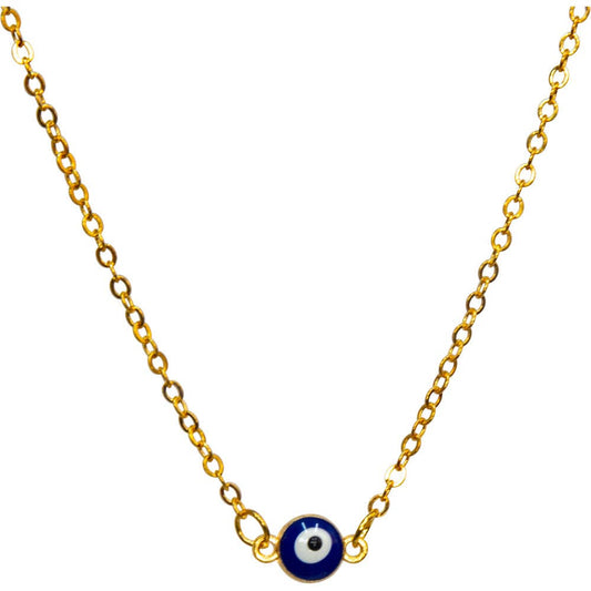 Evil Eye Protection Necklace - Mini Evil Eye - Gold