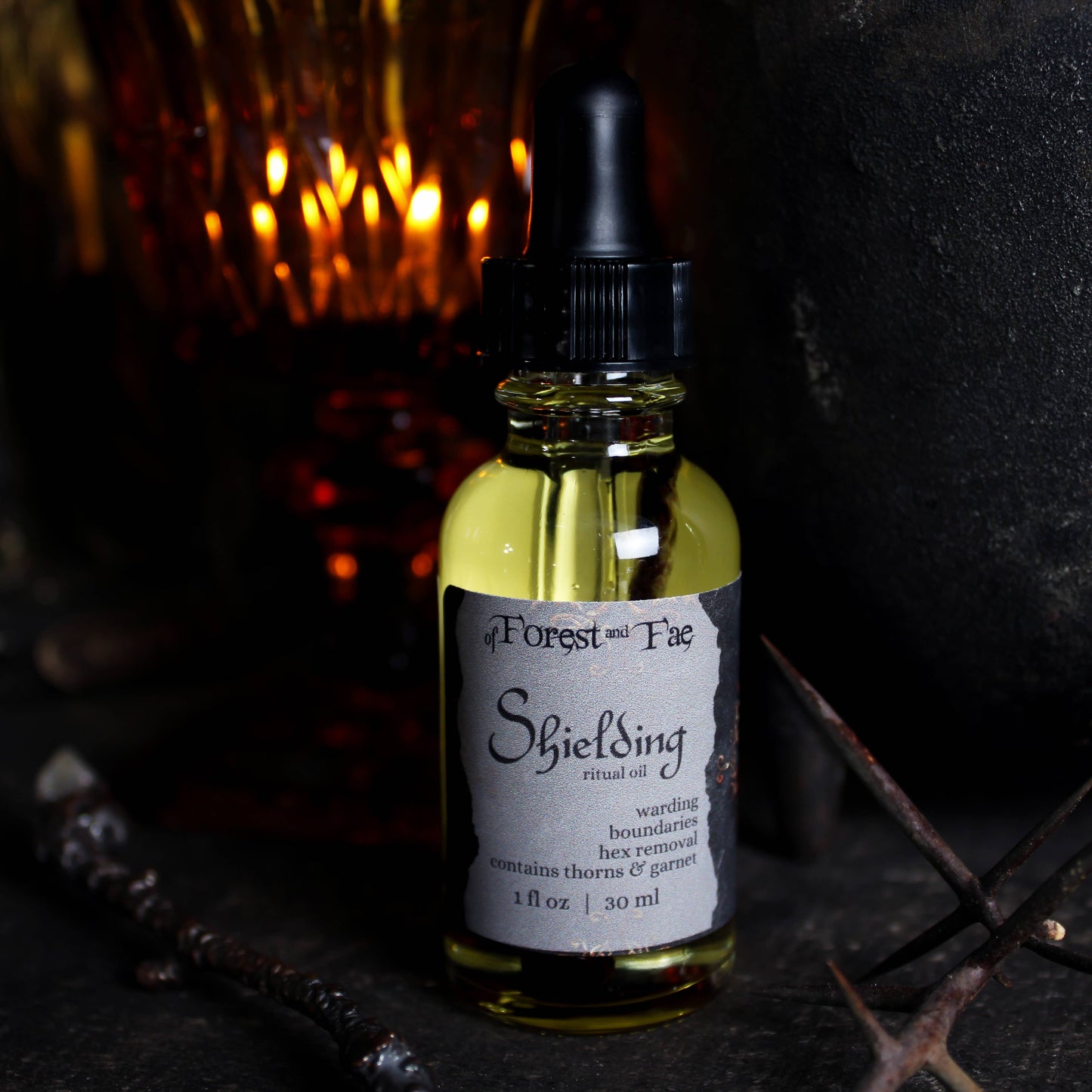 Shielding Ritual Oil • Altar Oil for Warding, Hex Removal