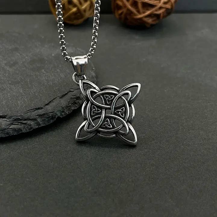 Nordic Viking Celtic Knot Pendant Necklace