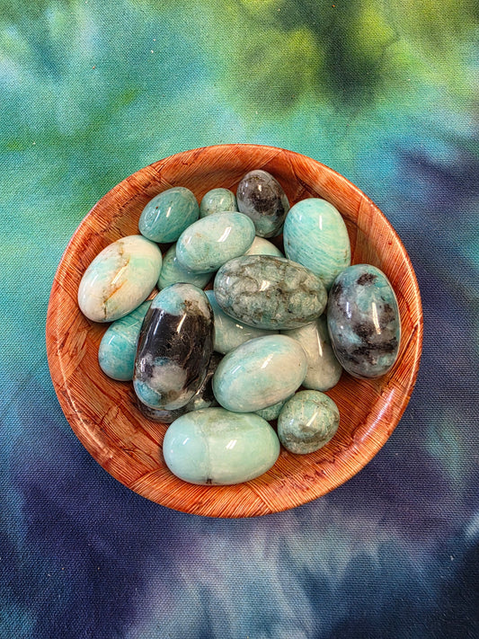 Amazonite/Smokey Stone Tumble
