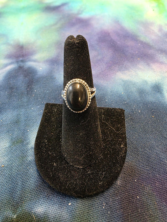Black Onyx Sterling Silver Ring