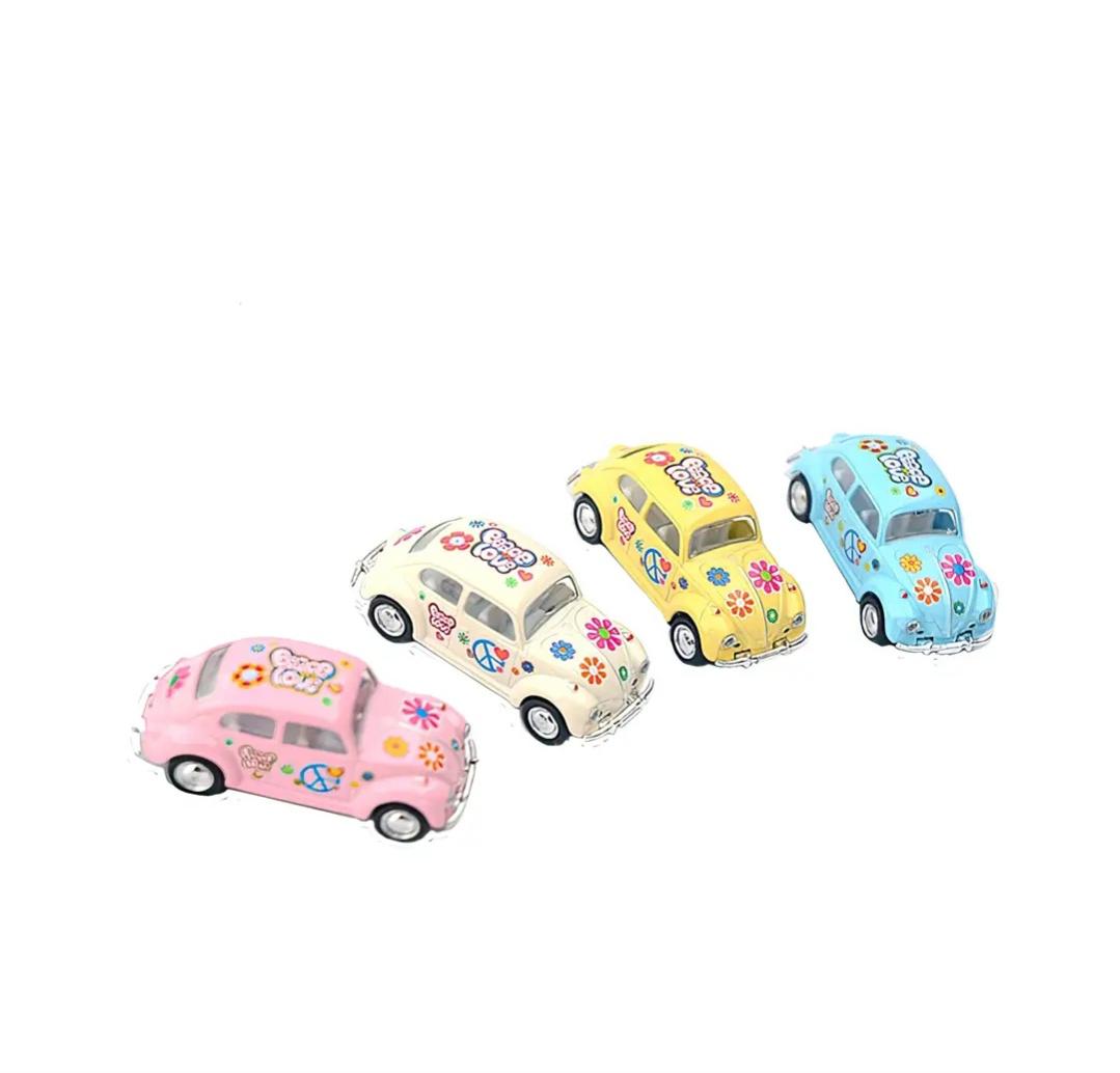 Peace and Love Volkswagen Beetle Keychain
