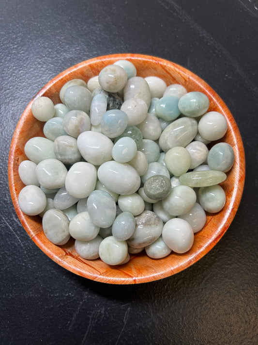 Blue Aragonite Stone Tumble