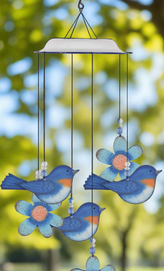 Blue Bird Wind Chimes