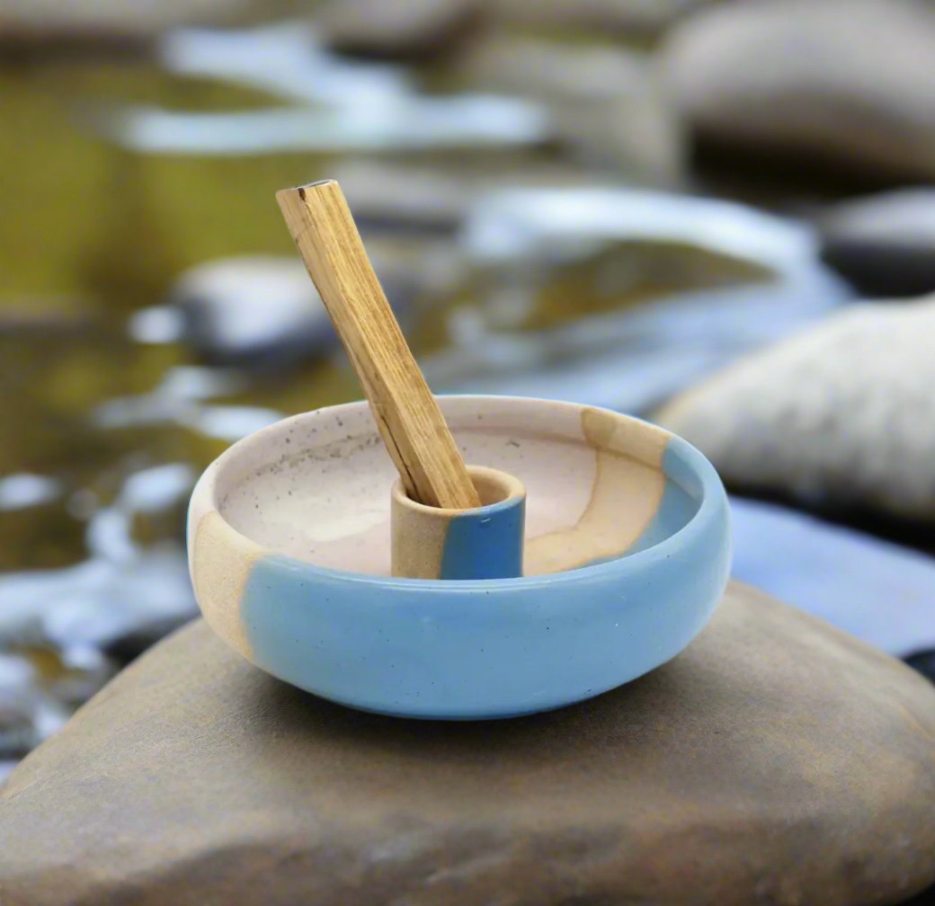 Blue/Cream Palo Santo Burner