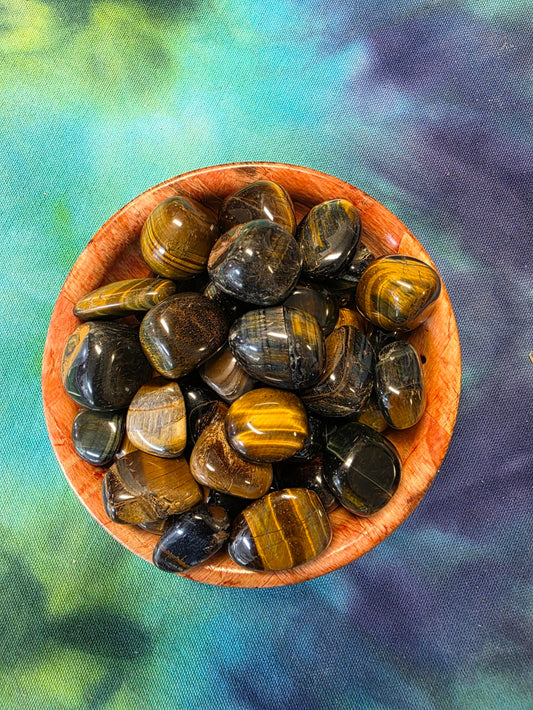 Blue Tiger's Eye Stone Tumble