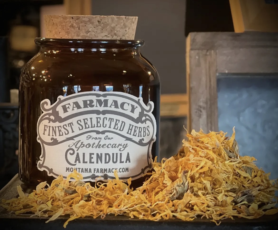 Calendula Apothecary Jar